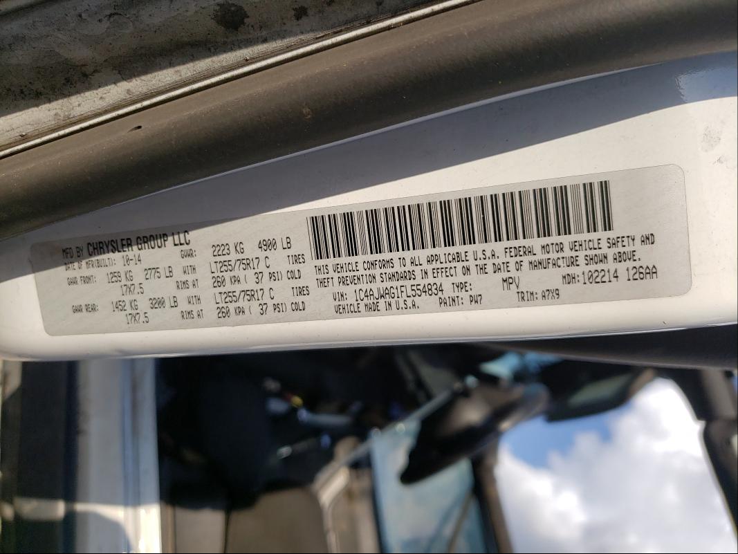 1C4AJWAG1FL554834 Jeep Wrangler S 2015. Фото: 9