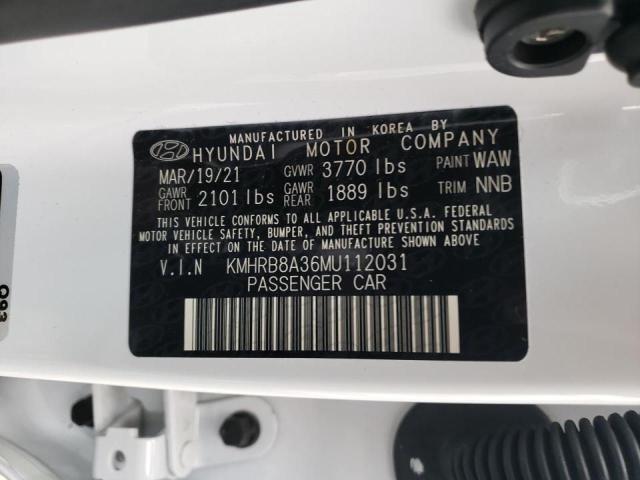 2021 HYUNDAI VENUE SE KMHRB8A36MU112031