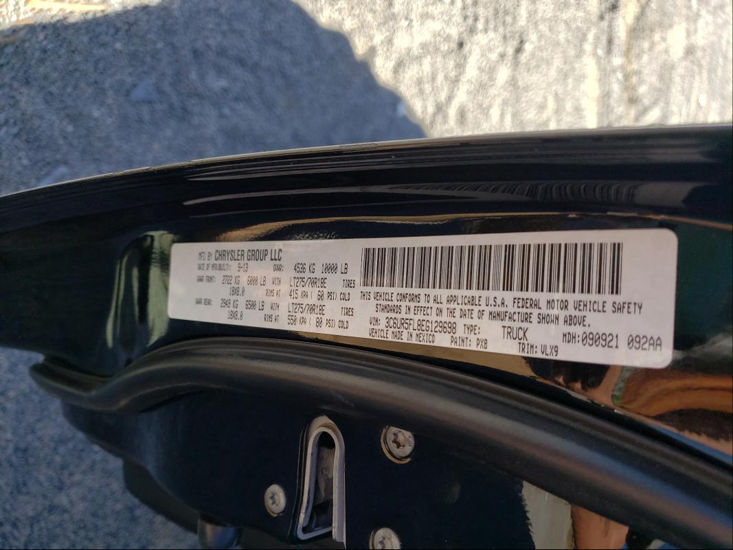2014 RAM 2500 3C6UR5FL8EG129698