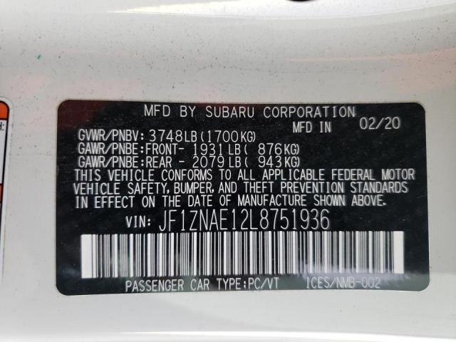 2020 TOYOTA 86 GT JF1ZNAE12L8751936