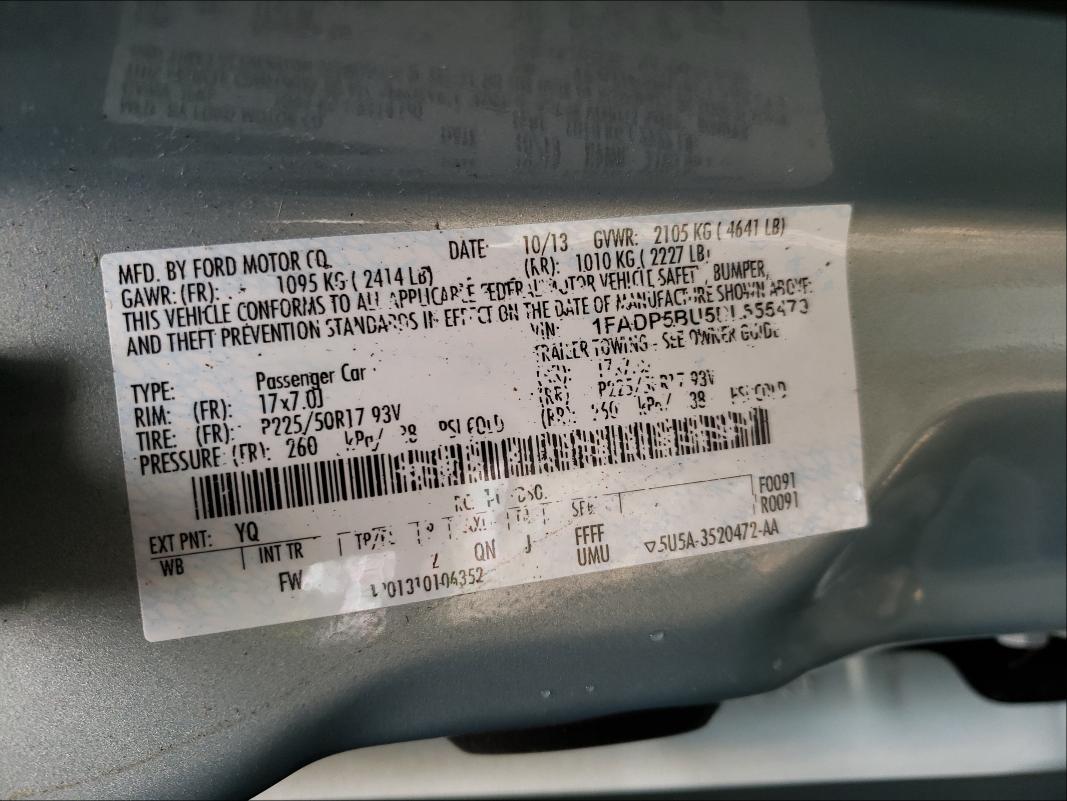 2013 FORD C-MAX 1FADP5BU5DL555479