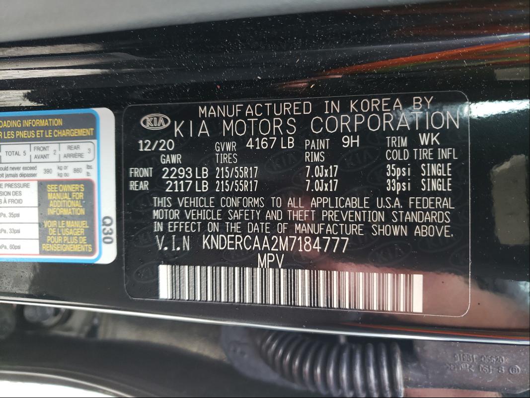 2021 KIA SELTOS EX KNDERCAA2M7184777