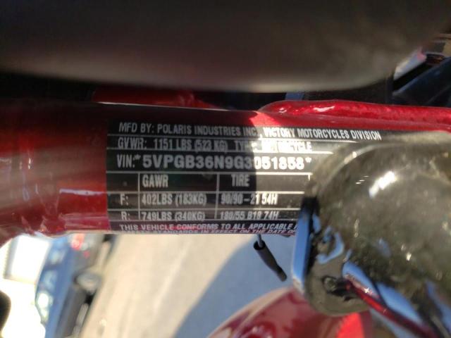 2016 VICTORY MOTORCYCLES VEGAS 5VPGB36N9G3051858