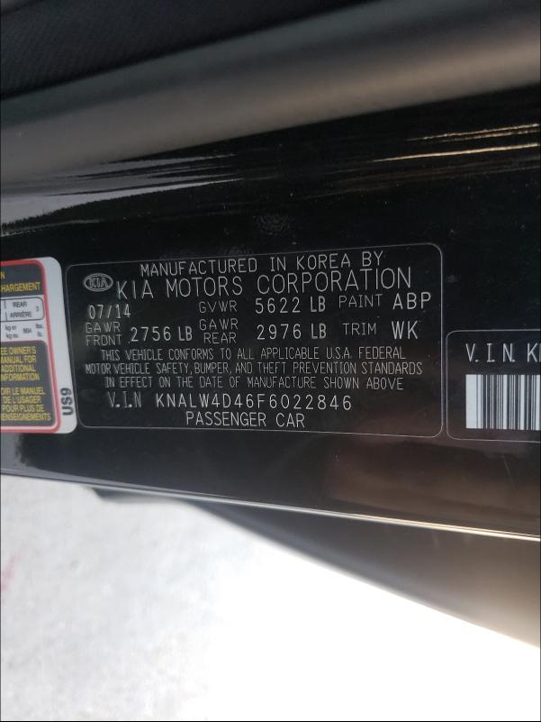 2015 KIA K900 KNALW4D46F6022846