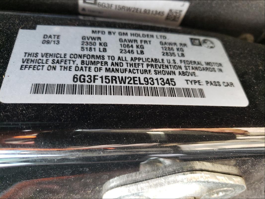 2014 CHEVROLET SS 6G3F15RW2EL931345