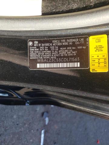 2012 BMW 650 I WBALZ3C53CDL71563