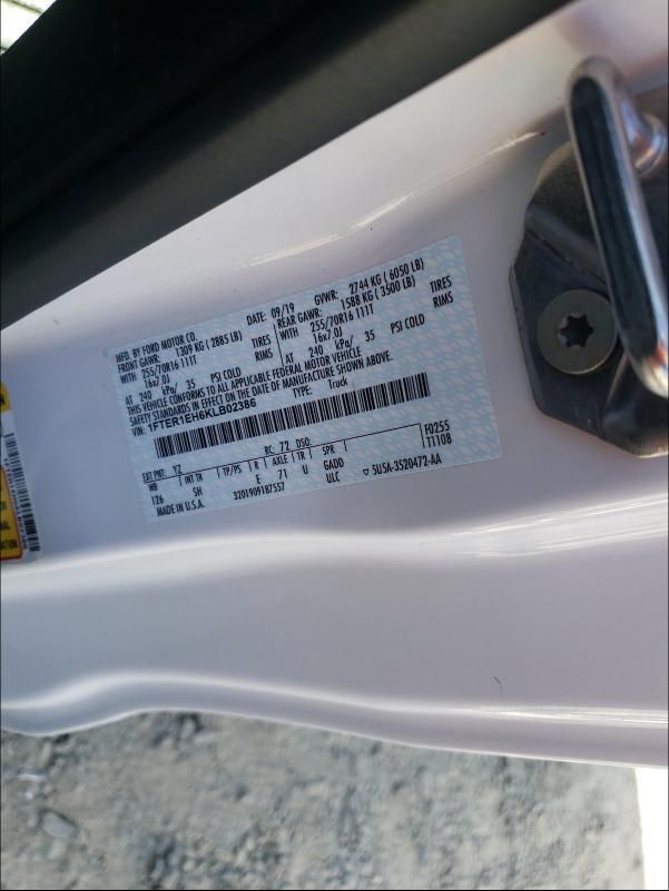 2019 FORD RANGER XL 1FTER1EH6KLB02386