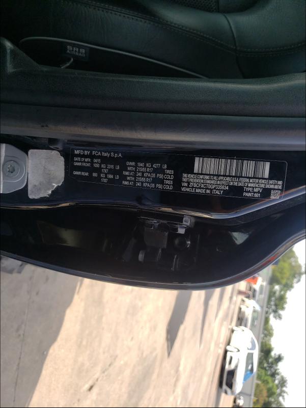 2016 FIAT 500X TREKK ZFBCFXCT0GP335634