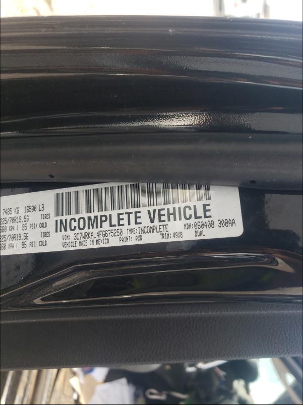 2015 RAM 4500 3C7WRKAL4FG675250