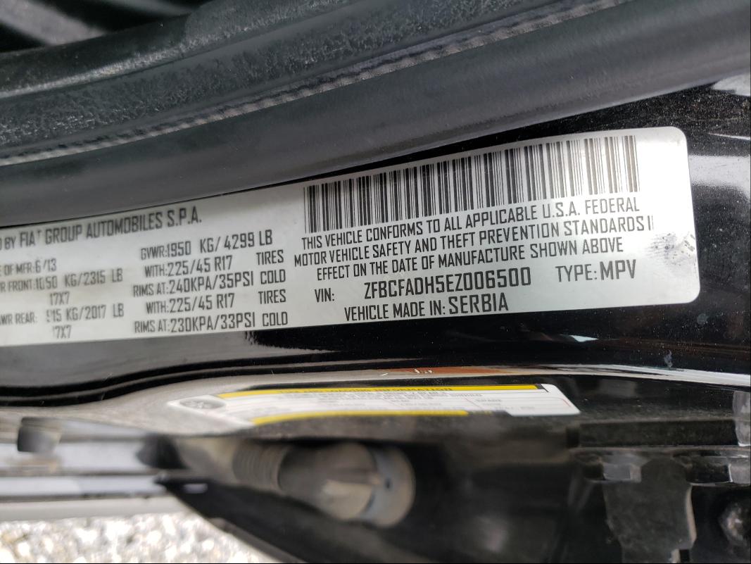 2014 FIAT 500L TREKK ZFBCFADH5EZ006500