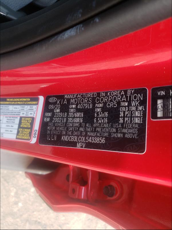2020 KIA NIRO LX KNDCB3LC0L5433856