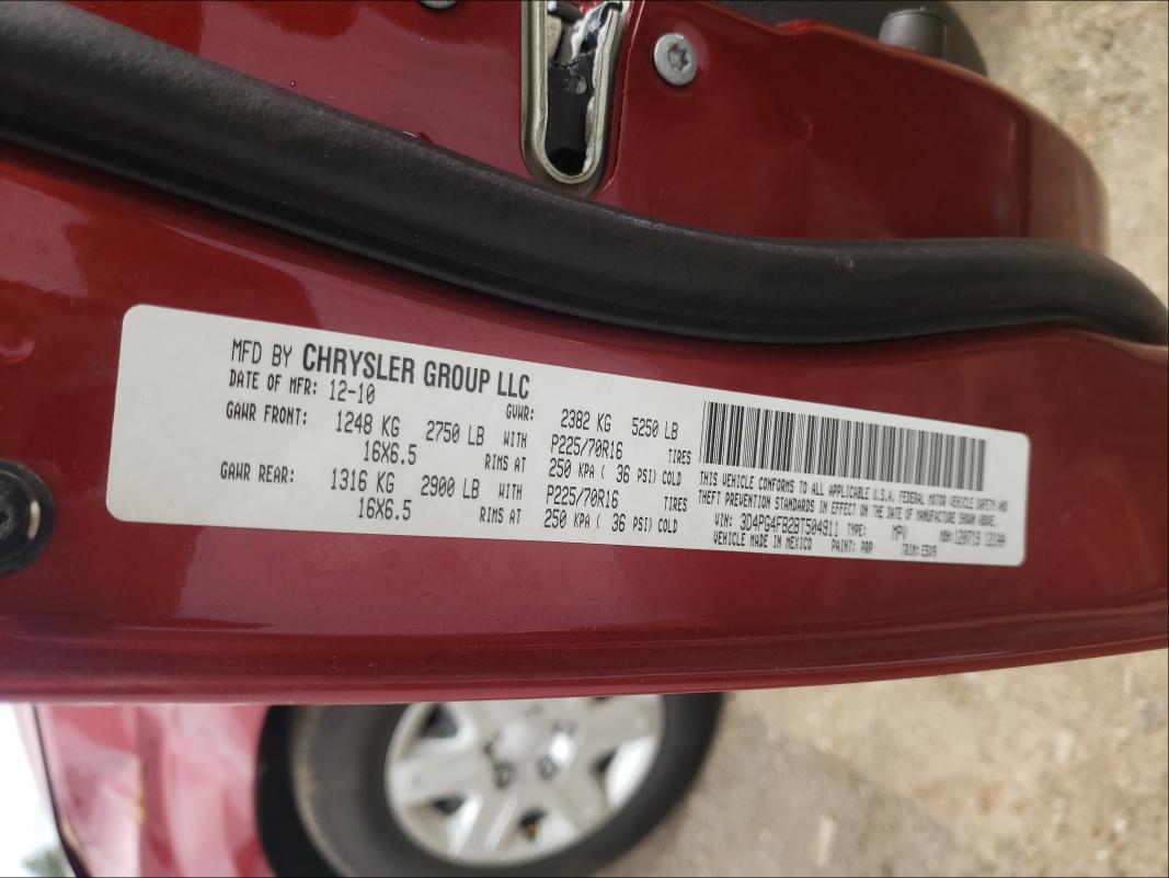 2011 DODGE JOURNEY EX 3D4PG4FB2BT504911