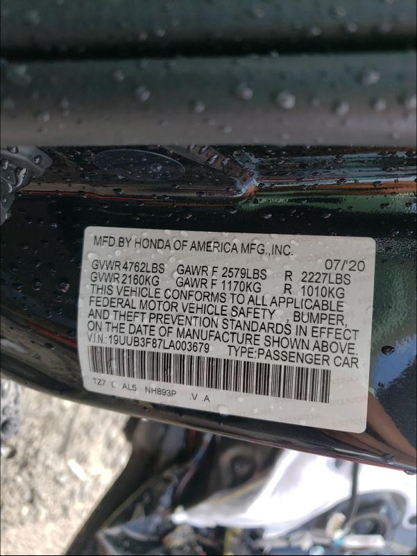 2020 ACURA TLX ADVANC 19UUB3F87LA003679