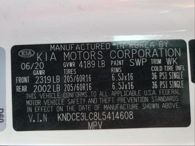 2020 KIA NIRO EX PR KNDCE3LC8L5414608
