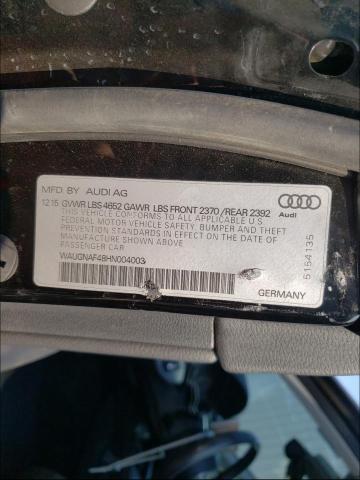2017 AUDI A4 WAUGNAF48HN004003