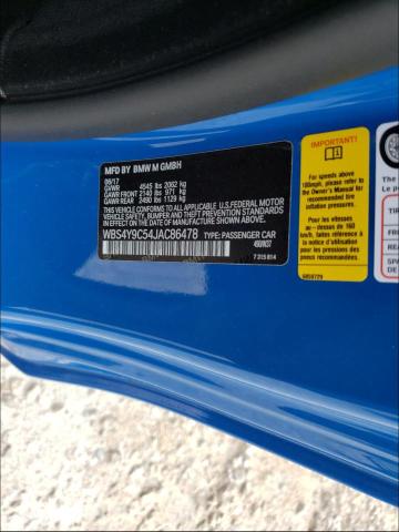 2018 BMW M4 WBS4Y9C54JAC86478