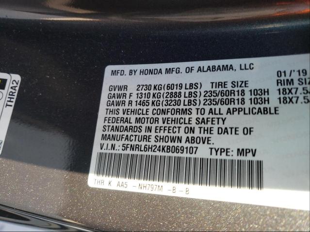 2019 HONDA ODYSSEY LX 5FNRL6H24KB069107
