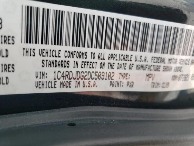 2013 DODGE DURANGO CR 1C4RDJDG2DC509102