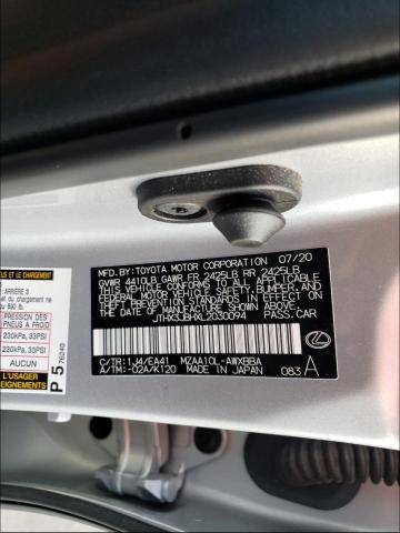 2020 LEXUS UX 200 JTHX3JBHXL2030094