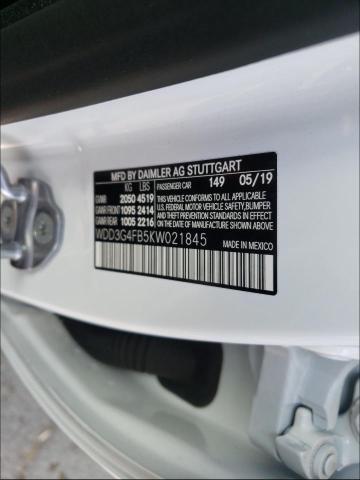 2019 MERCEDES-BENZ A 220 4MAT WDD3G4FB5KW021845