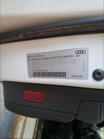 2019 AUDI S5 PRESTIG WAUC4CF54KA083058
