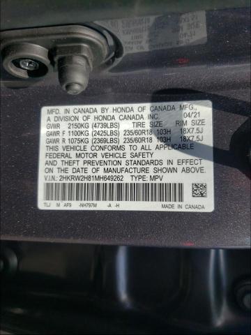 2021 HONDA CR-V 2HKRW2H81MH649262