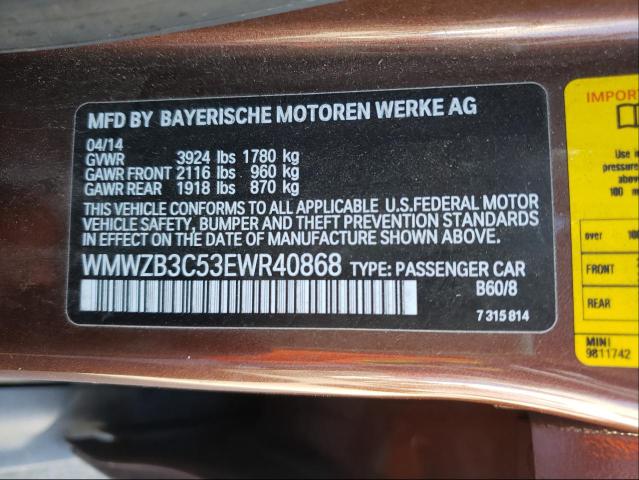2014 MINI COOPER COU WMWZB3C53EWR40868