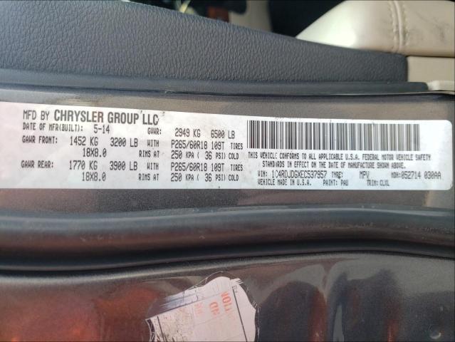 2014 DODGE DURANGO LI 1C4RDJDGXEC537957