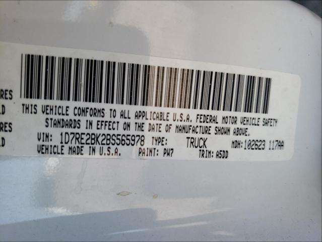 2011 DODGE DAKOTA ST 1D7RE2BK2BS565978