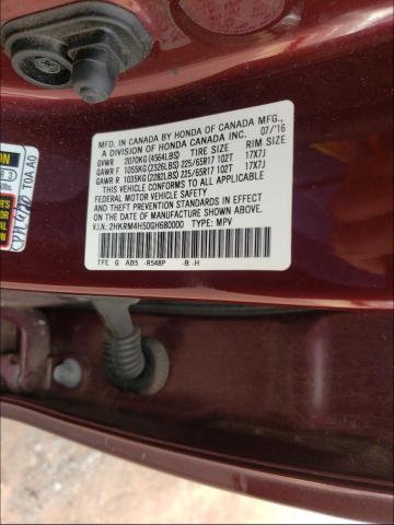 2016 HONDA CR-V EX, 2HKRM4H50GH680000 - 10