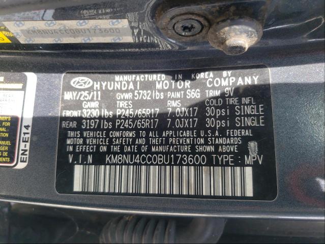 2011 HYUNDAI VERACRUZ G KM8NU4CC0BU173600