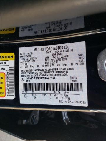 2021 FORD BRONCO SPO 3FMCR9B68MRA67455