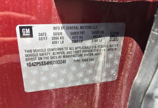 2017 BUICK LACROSSE E 1G4ZP5SS4HU193249