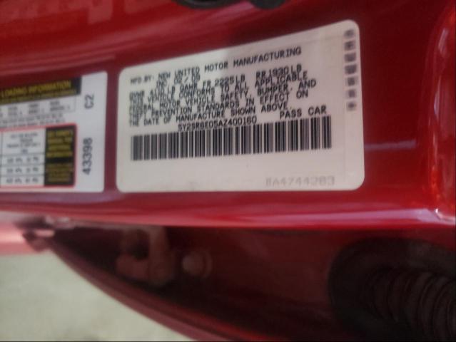 2010 PONTIAC VIBE GT 5Y2SR6E05AZ400160