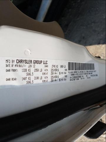 2012 DODGE RAM VAN 2C4RDGAG5CR399482