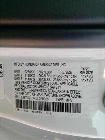 2020 ACURA RDX ADVANC 5J8TC2H74LL028955