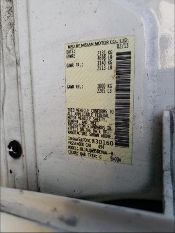 2013 NISSAN MAXIMA 1N4AA5AP0DC830160