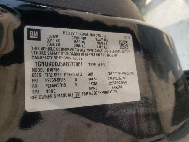 2010 CHEVROLET TAHOE HYBR 1GNUKDDJ3AR177961