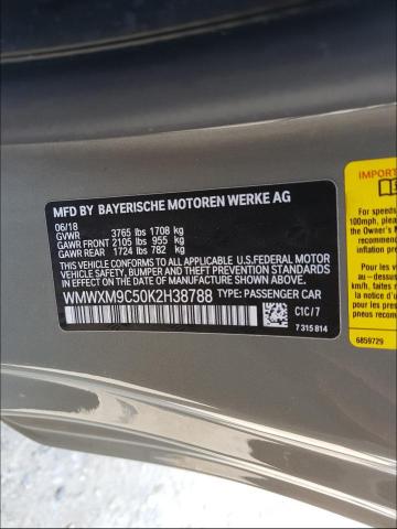 2019 MINI COOPER JOH WMWXM9C50K2H38788