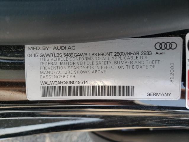 2016 AUDI A7 PREMIUM WAUWGAFC4GN019514