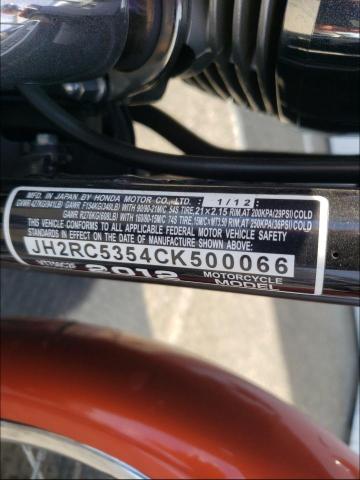 2012 HONDA VT750 C2F JH2RC5354CK500066