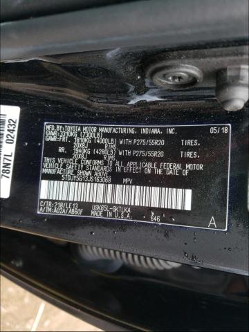 2018 TOYOTA SEQUOIA LI 5TDJY5G13JS163068