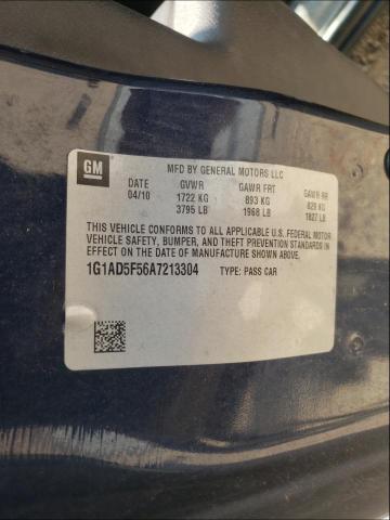 2010 CHEVROLET COBALT 1LT 1G1AD5F56A7213304