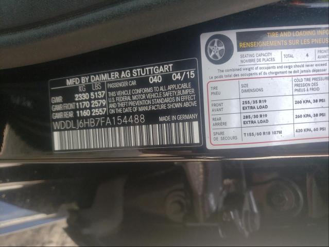 2015 MERCEDES-BENZ CLS 400 4M WDDLJ6HB7FA154488
