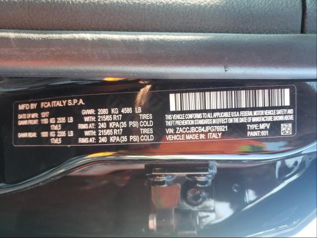 2018 JEEP RENEGADE T ZACCJBCB4JPG76921