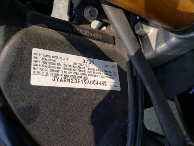 2009 YAMAHA YZFR1 JYARN23E19A004489