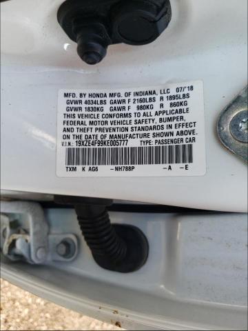2019 HONDA INSIGHT TO 19XZE4F99KE005777