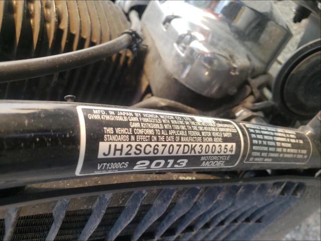 2013 HONDA VT1300 CS JH2SC6707DK300354