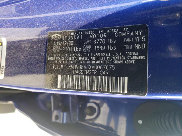 2021 HYUNDAI VENUE SE KMHRB8A3XMU067675