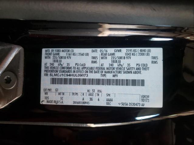 2017 LINCOLN MKC PREMIE 5LMCJ1C94HUL09073